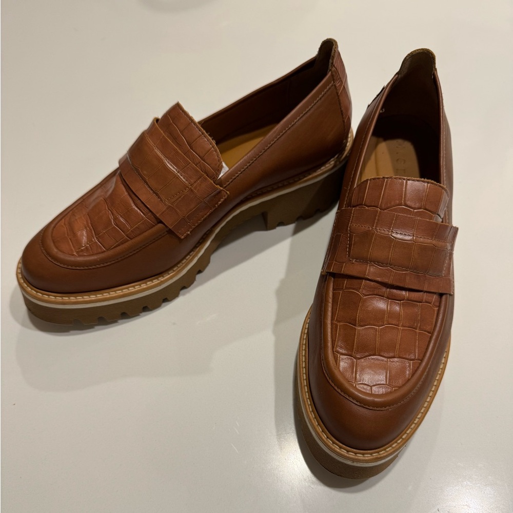 M. Gemi Brown Leather Loafers